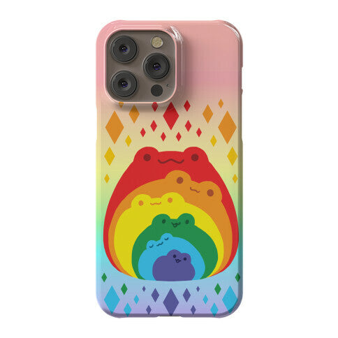 Frogs In Frogs In Frogs Rainbow Phone Case