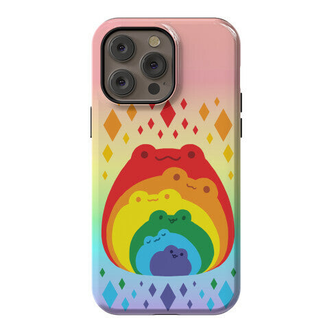 Frogs In Frogs In Frogs Rainbow Phone Case