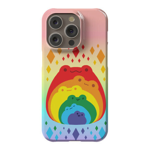 Frogs In Frogs In Frogs Rainbow Phone Case