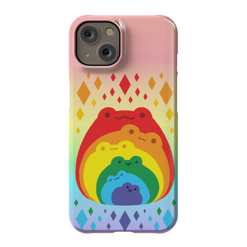 Frogs In Frogs In Frogs Rainbow Phone Case