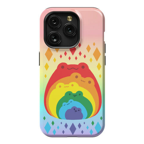 Frogs In Frogs In Frogs Rainbow Phone Case