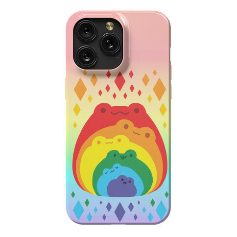 Frogs In Frogs In Frogs Rainbow Phone Case