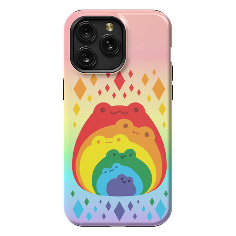 Frogs In Frogs In Frogs Rainbow Phone Case