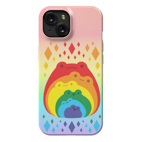 Frogs In Frogs In Frogs Rainbow Phone Case
