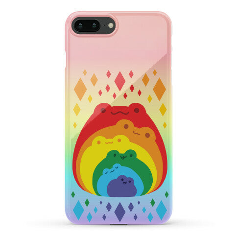 Frogs In Frogs In Frogs Rainbow Phone Case