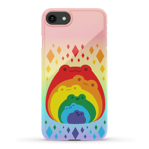 Frogs In Frogs In Frogs Rainbow Phone Case