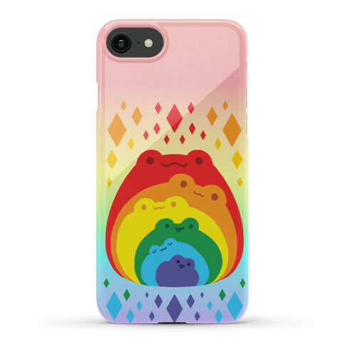 Frogs In Frogs In Frogs Rainbow Phone Case