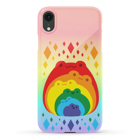 Frogs In Frogs In Frogs Rainbow Phone Case