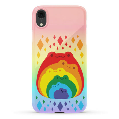 Frogs In Frogs In Frogs Rainbow Phone Case