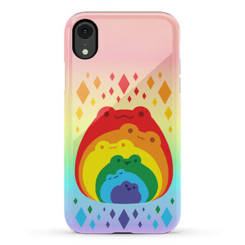 Frogs In Frogs In Frogs Rainbow Phone Case