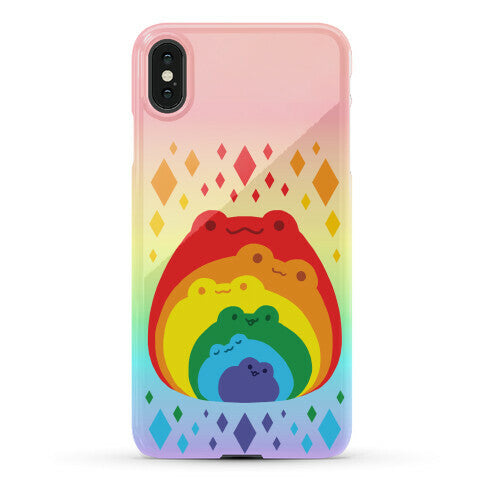Frogs In Frogs In Frogs Rainbow Phone Case