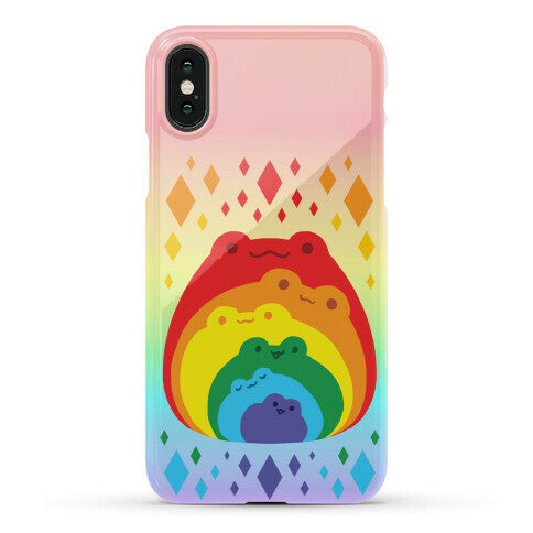 Frogs In Frogs In Frogs Rainbow Phone Case