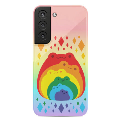 Frogs In Frogs In Frogs Rainbow Phone Case