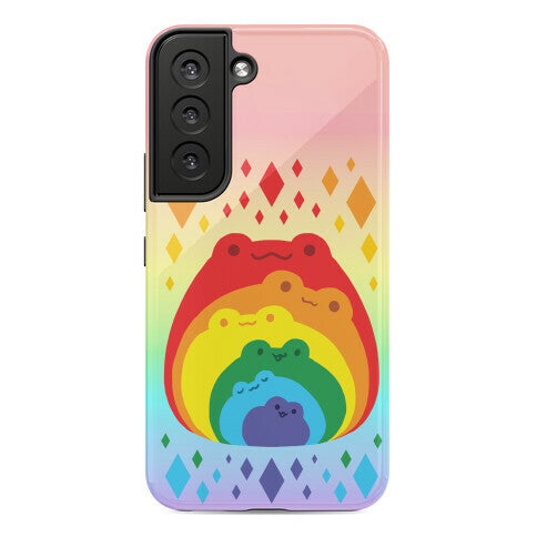 Frogs In Frogs In Frogs Rainbow Phone Case