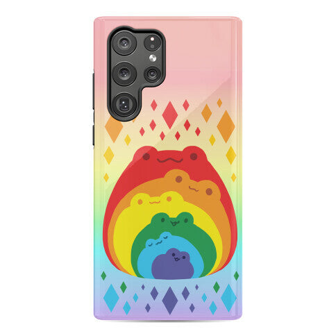 Frogs In Frogs In Frogs Rainbow Phone Case