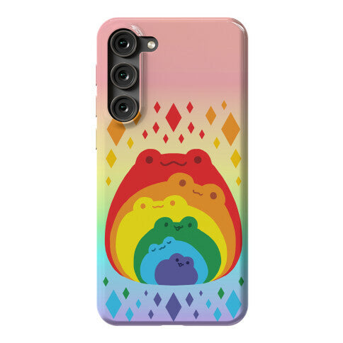 Frogs In Frogs In Frogs Rainbow Phone Case