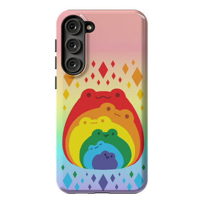 Frogs In Frogs In Frogs Rainbow Phone Case