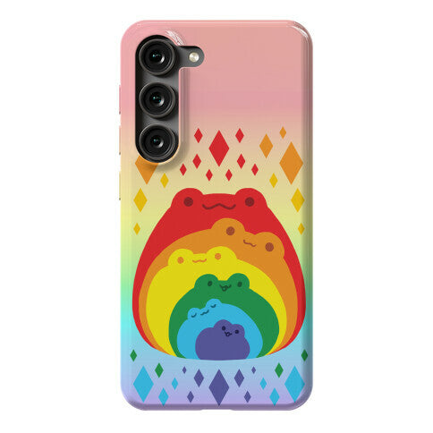 Frogs In Frogs In Frogs Rainbow Phone Case