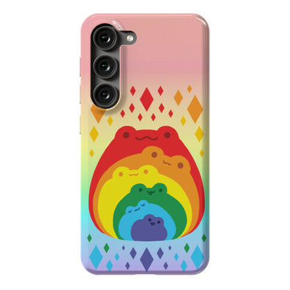 Frogs In Frogs In Frogs Rainbow Phone Case