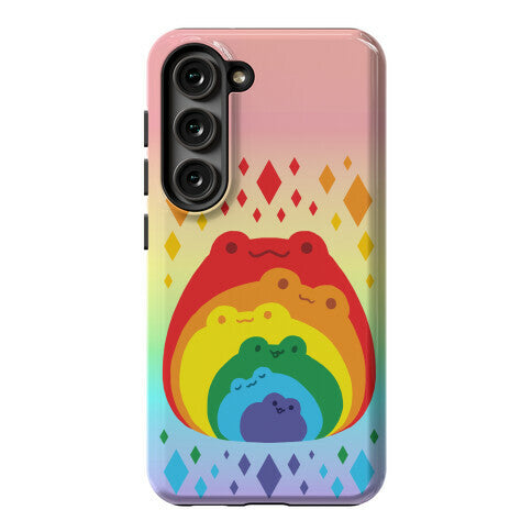 Frogs In Frogs In Frogs Rainbow Phone Case