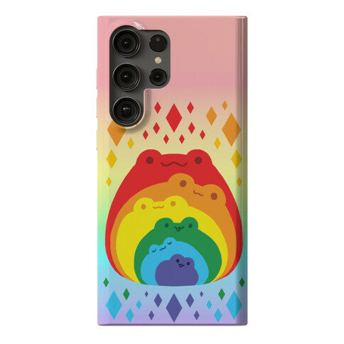 Frogs In Frogs In Frogs Rainbow Phone Case