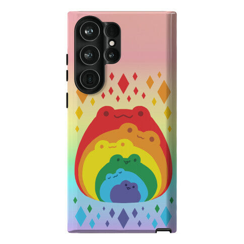 Frogs In Frogs In Frogs Rainbow Phone Case