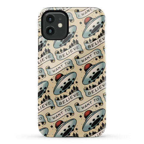 I Want to Believe (Old School Tattoo) Phone Case