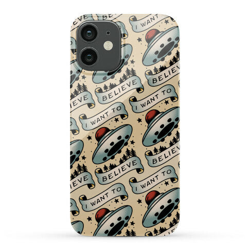 I Want to Believe (Old School Tattoo) Phone Case