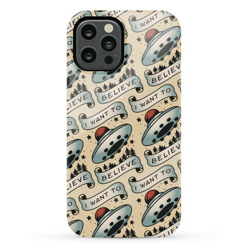 I Want to Believe (Old School Tattoo) Phone Case