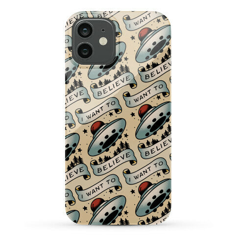 I Want to Believe (Old School Tattoo) Phone Case