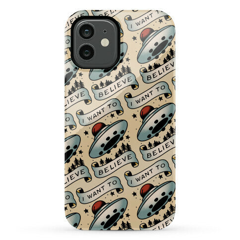 I Want to Believe (Old School Tattoo) Phone Case