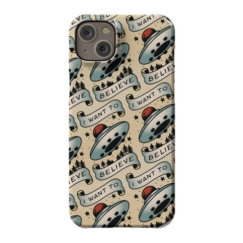 I Want to Believe (Old School Tattoo) Phone Case