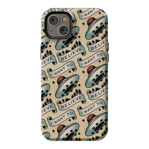 I Want to Believe (Old School Tattoo) Phone Case