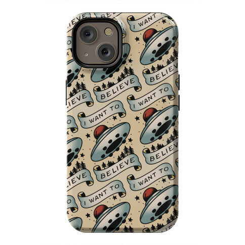 I Want to Believe (Old School Tattoo) Phone Case