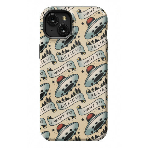 I Want to Believe (Old School Tattoo) Phone Case