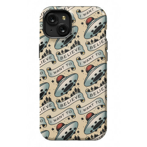 I Want to Believe (Old School Tattoo) Phone Case