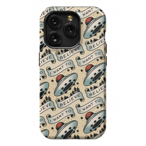 I Want to Believe (Old School Tattoo) Phone Case