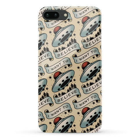 I Want to Believe (Old School Tattoo) Phone Case