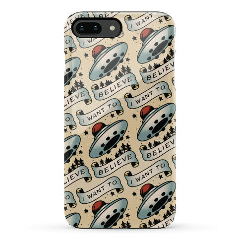 I Want to Believe (Old School Tattoo) Phone Case