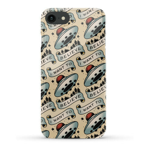 I Want to Believe (Old School Tattoo) Phone Case