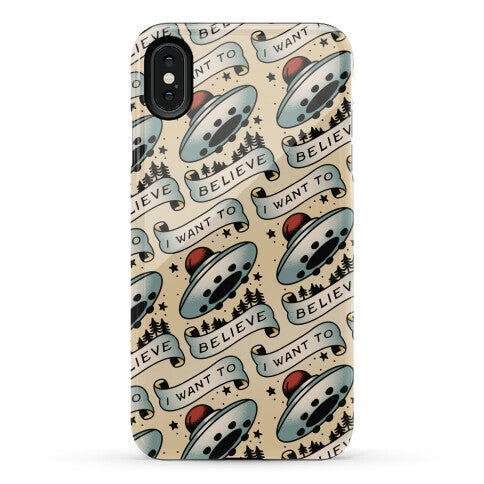 I Want to Believe (Old School Tattoo) Phone Case