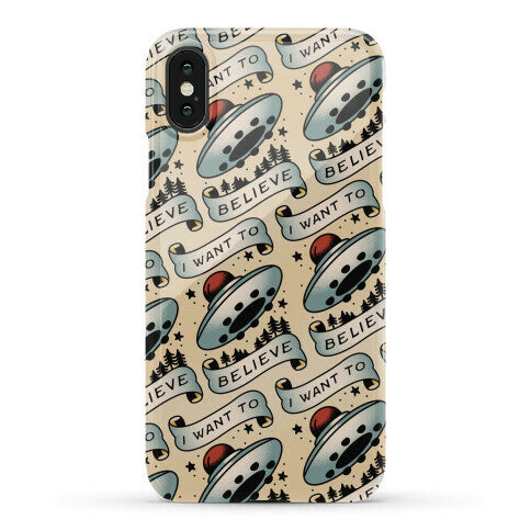 I Want to Believe (Old School Tattoo) Phone Case