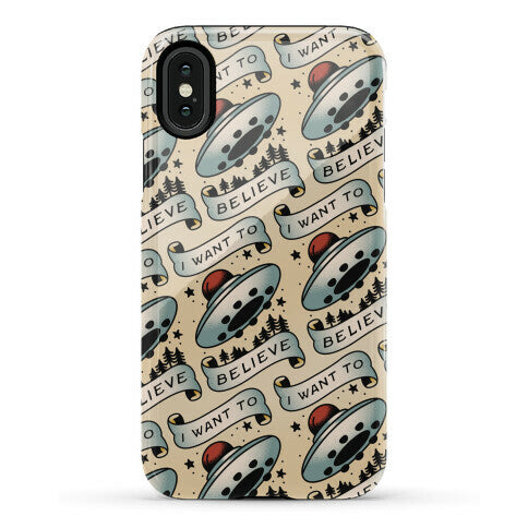 I Want to Believe (Old School Tattoo) Phone Case