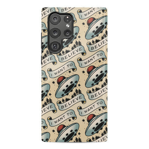 I Want to Believe (Old School Tattoo) Phone Case