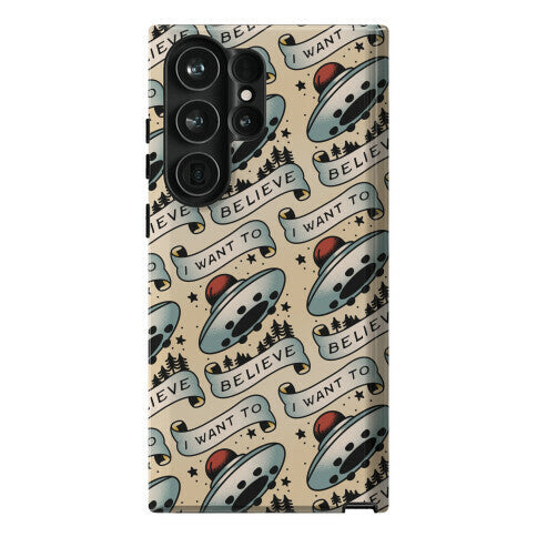I Want to Believe (Old School Tattoo) Phone Case