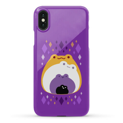 Frogs In Frogs In Frogs Nonbinary Pride Phone Case