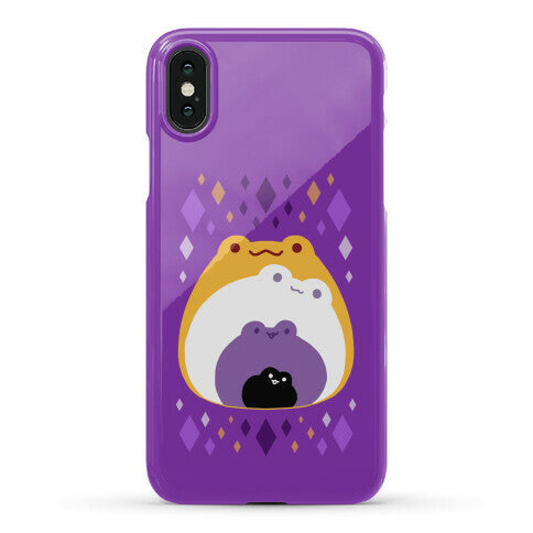 Frogs In Frogs In Frogs Nonbinary Pride Phone Case