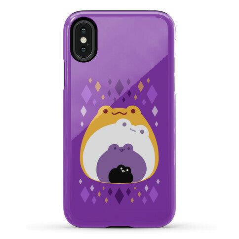 Frogs In Frogs In Frogs Nonbinary Pride Phone Case