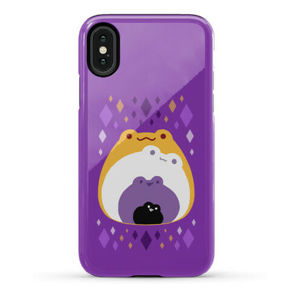 Frogs In Frogs In Frogs Nonbinary Pride Phone Case