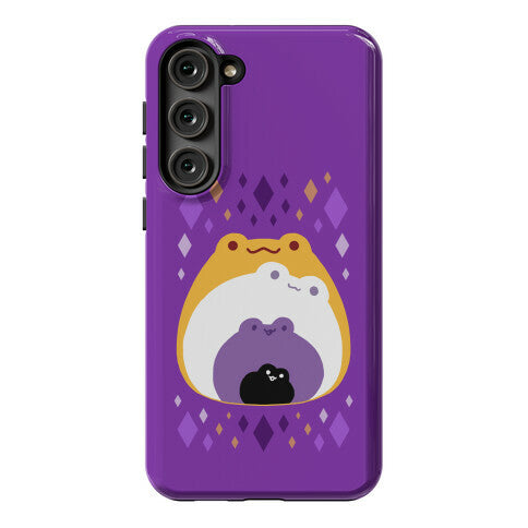 Frogs In Frogs In Frogs Nonbinary Pride Phone Case